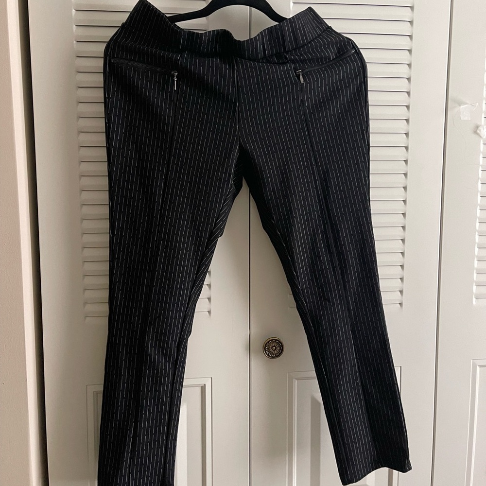 Black Pinstripe Women’s Dress Pants